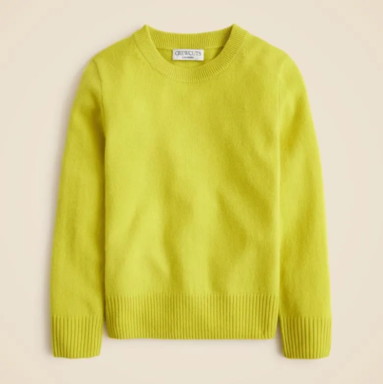 Kids' cashmere crewneck sweater
