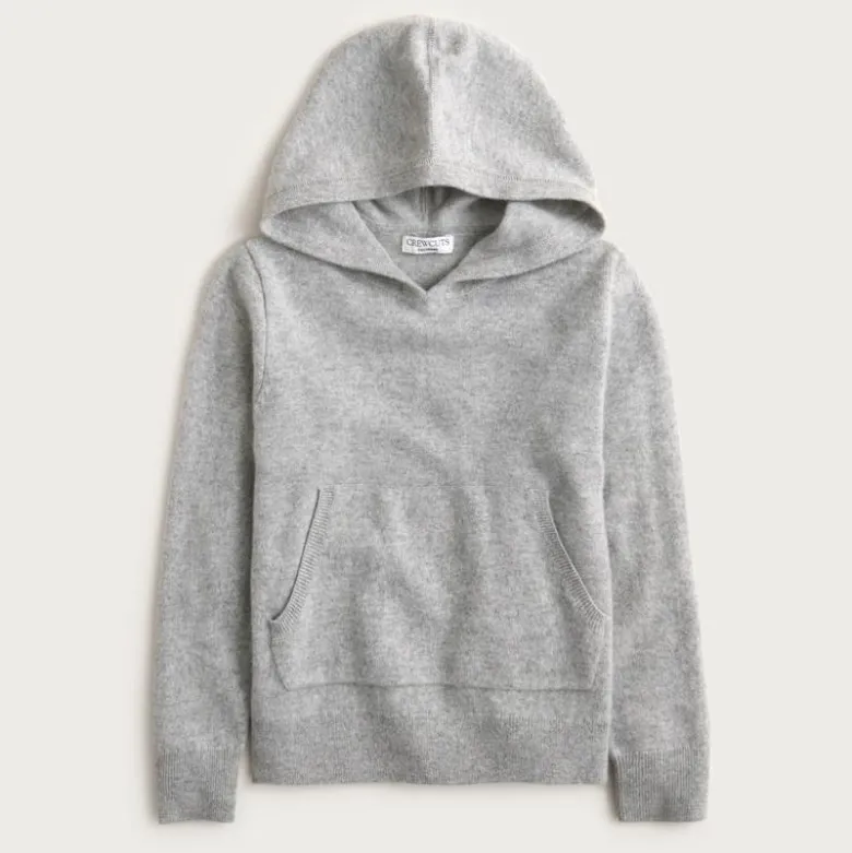 Kids' cashmere pullover hoodie