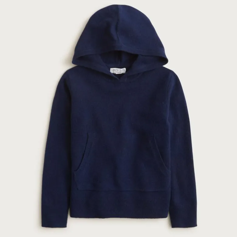 Kids' cashmere pullover hoodie
