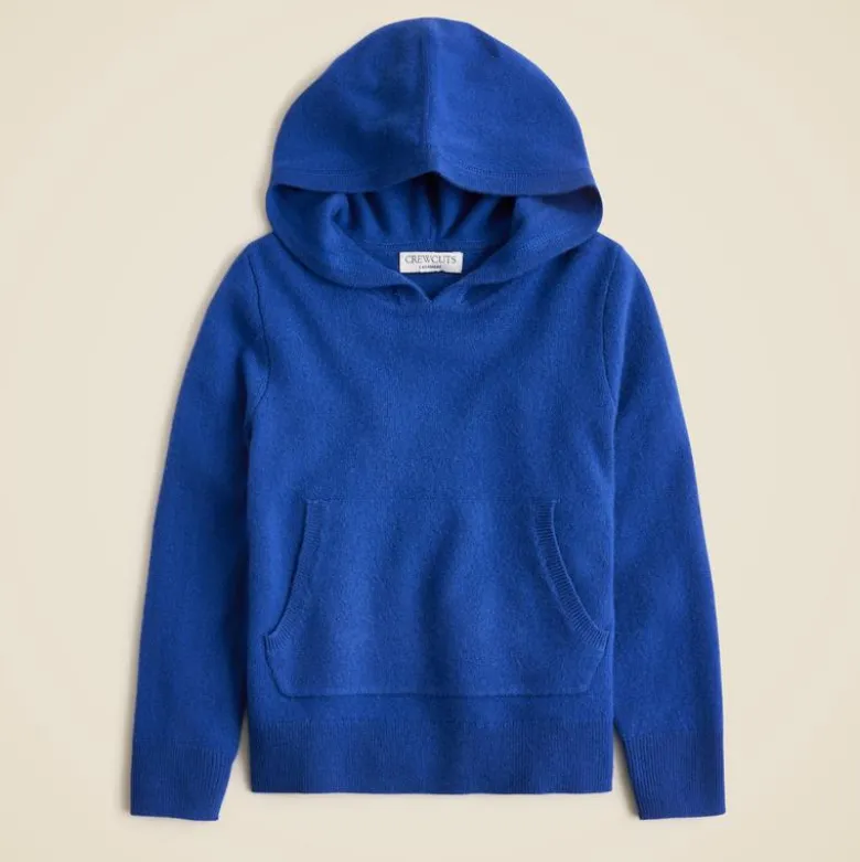 Kids' cashmere pullover hoodie
