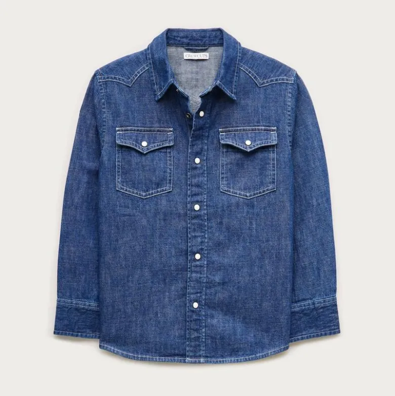 Kids' chambray western shirt