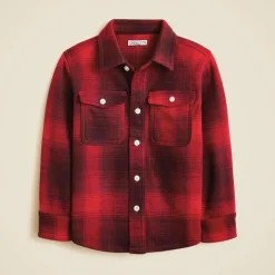Kids' heavyweight Seaboard soft-knit shirt in plaid