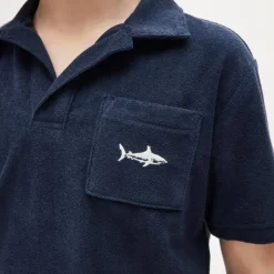 Kids' johnny-collar critter sweater-polo
