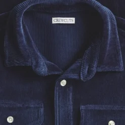 Kids' knit corduroy shirt
