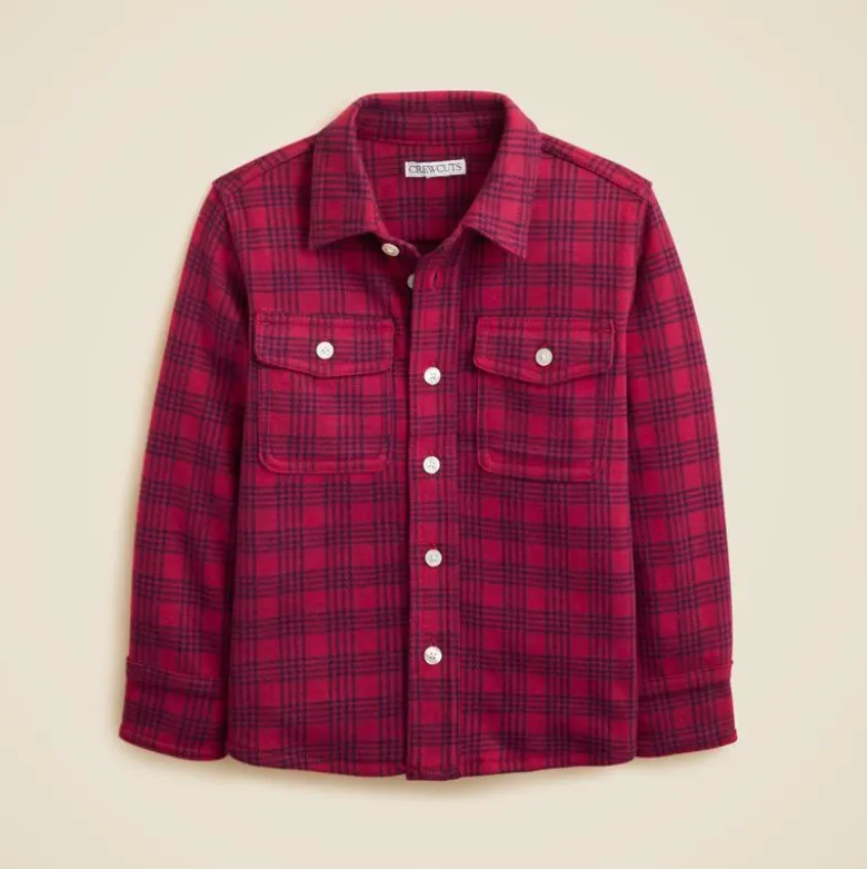 Kids' lightweight Seaboard soft-knit shirt in plaid