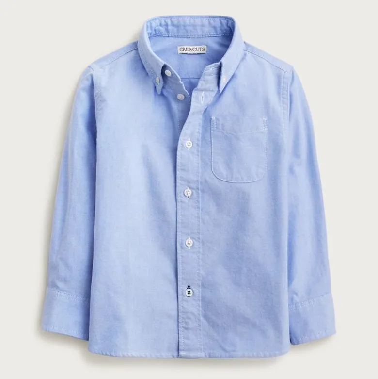 Kids' long-sleeve oxford shirt