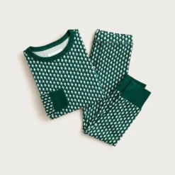Kids' long-sleeve printed pajama set