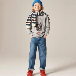Kids' long-sleeve "Very merry" graphic T-shirt