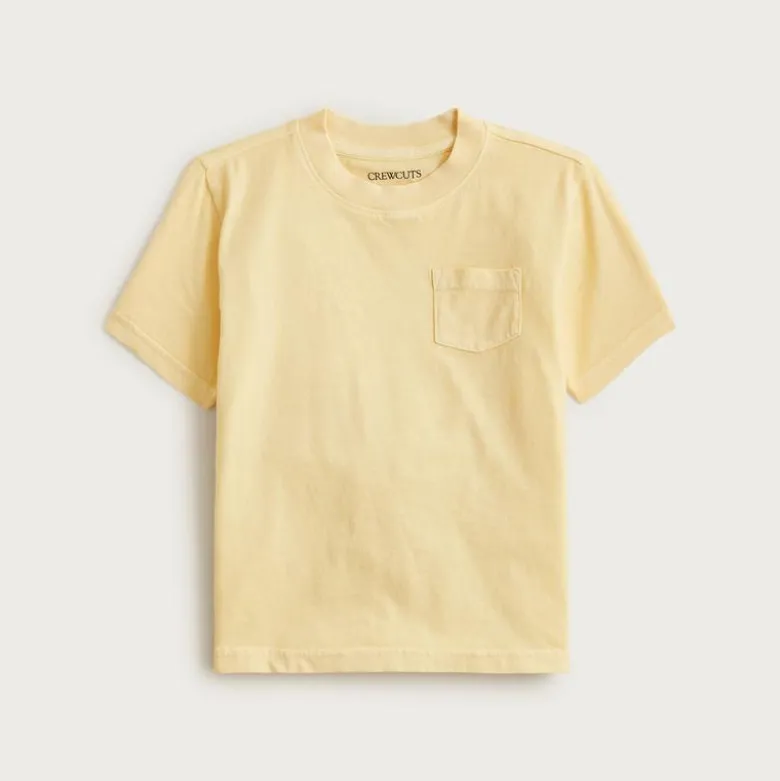 Kids' new garment-dyed pocket T-shirt