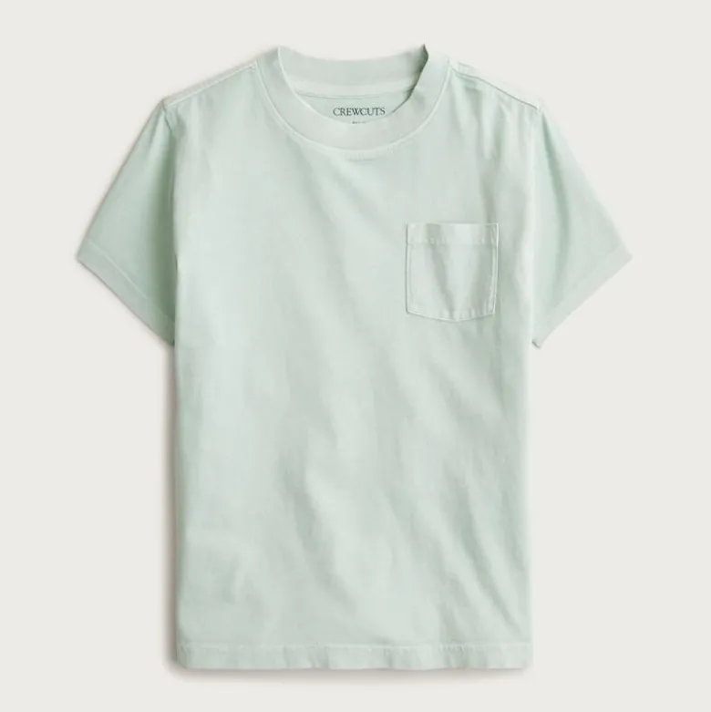 Kids' new garment-dyed pocket T-shirt