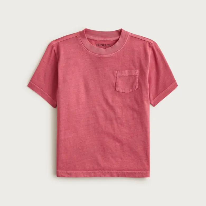 Kids' new garment-dyed pocket T-shirt