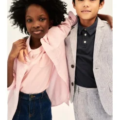 Kids' new short-sleeve garment-dyed polo shirt