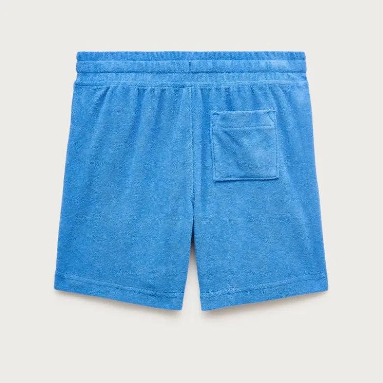 Kids' pull-on short in towel terry