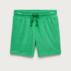 Kids' pull-on short in towel terry