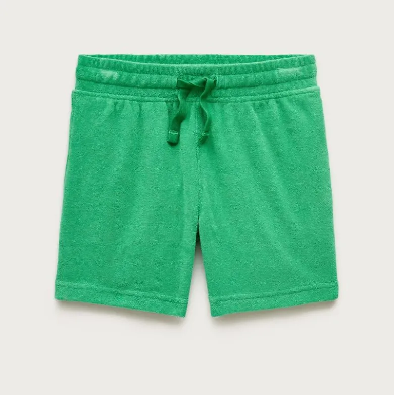 Kids' pull-on short in towel terry