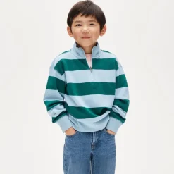 Kids' rugby quarter-zip pullover