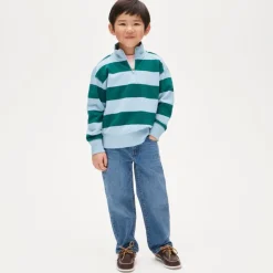 Kids' rugby quarter-zip pullover