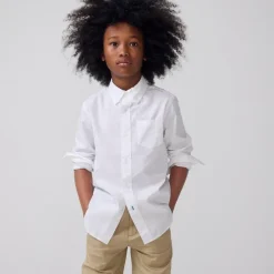 Kids' Secret Wash shirt in poplin