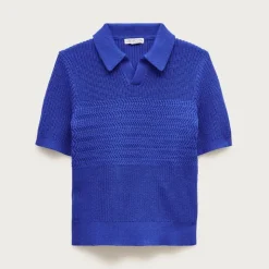Kids' short-sleeve johnny-collar sweater-polo