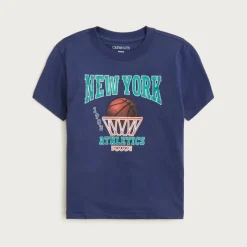 Kids' short-sleeve "New York Athletics" graphic T-shirt