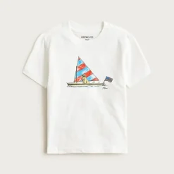 Kids' short-sleeve sailor dog graphic T-shirt