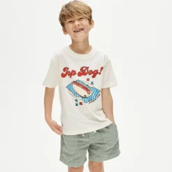 Kids' short-sleeve "Top dog" graphic T-shirt