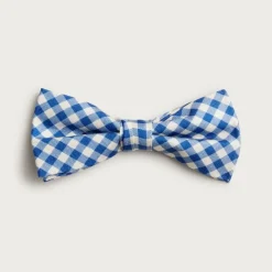 Kids' silk bow tie in gingham