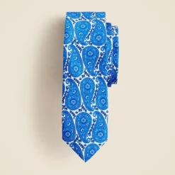 Kids' silk tie in paisley