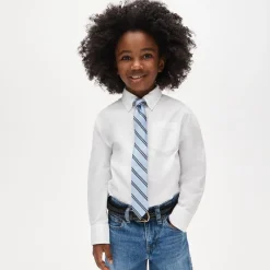 Kids' silk tie in stripe