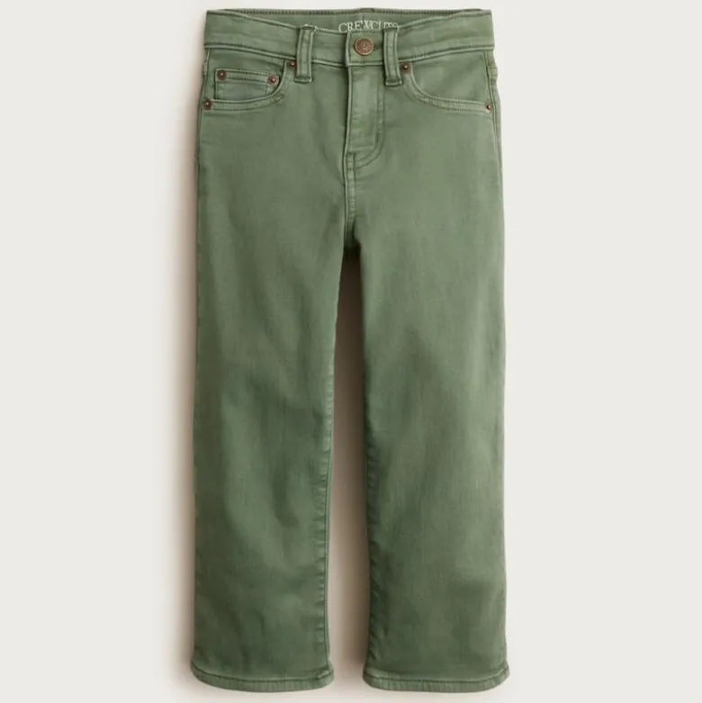 Kids' Straight-fit garment-dyed stretch jean