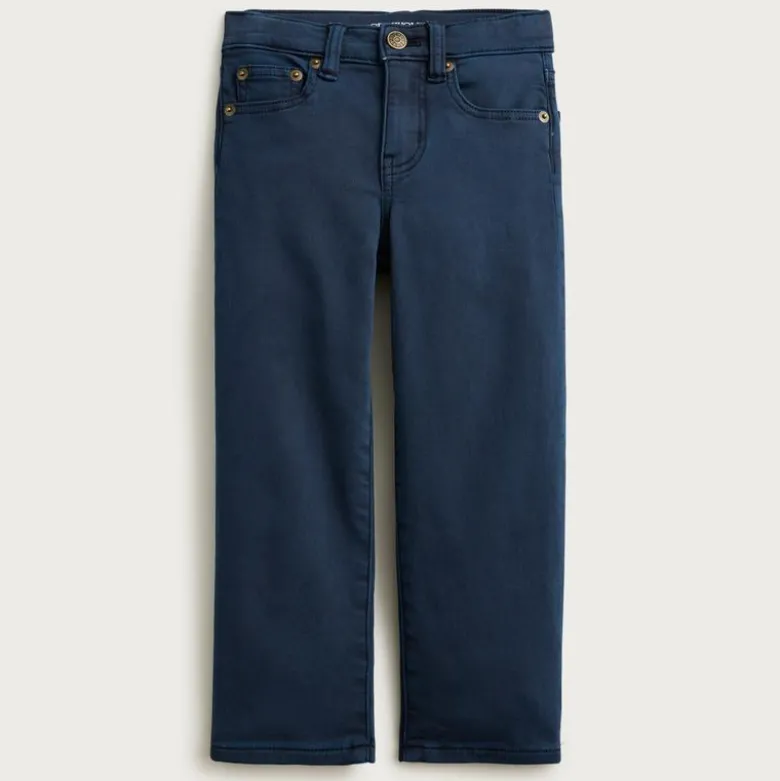 Kids' Straight-fit garment-dyed stretch jean