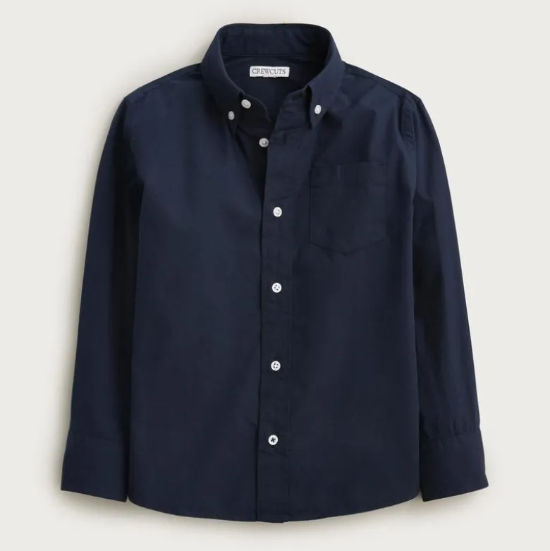 Kids' stretch poplin button-down