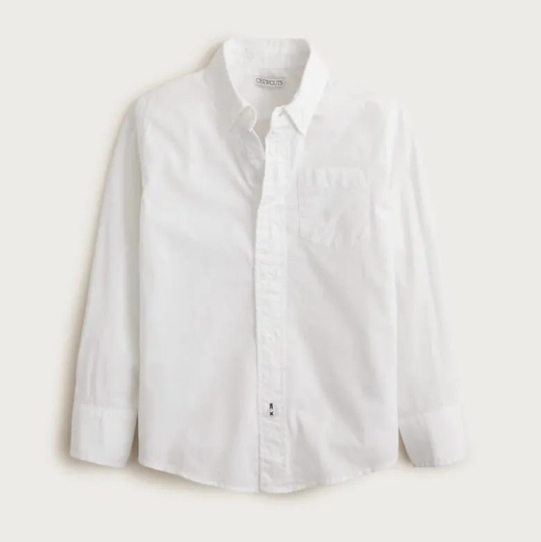Kids' stretch poplin button-down