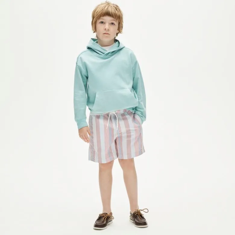 Kids' swim trunk in seersucker
