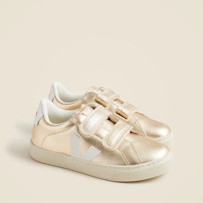 Kids' Veja™ Esplar metallic leather sneakers