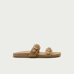 Kira buckle sandals in suede
