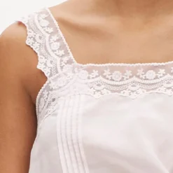 Lace-trim camisole pajama set