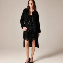 Lace-trim camisole with embellishments