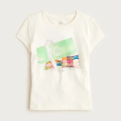 LADURÉE X Crewcuts girls' macaron graphic T-shirt with sequins