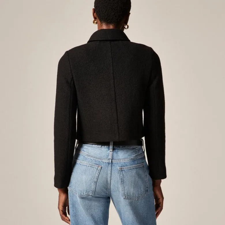 Lady jacket in Italian boiled wool