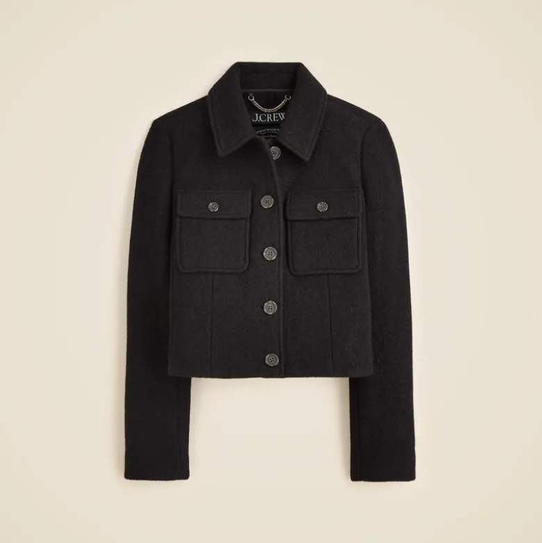 Lady jacket in Italian boiled wool