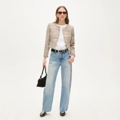 Lady jacket in Italian textured tweed