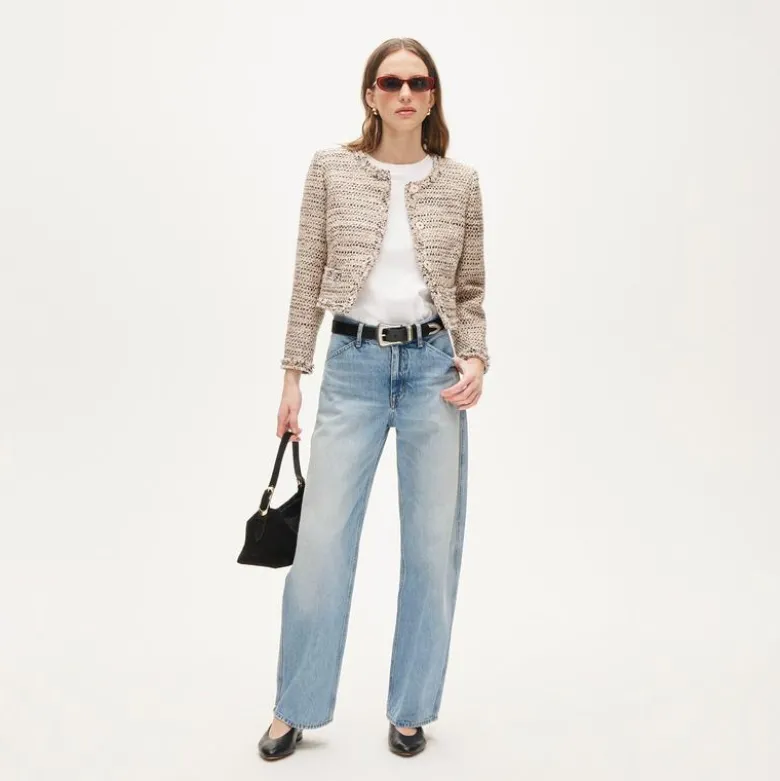 Lady jacket in Italian textured tweed