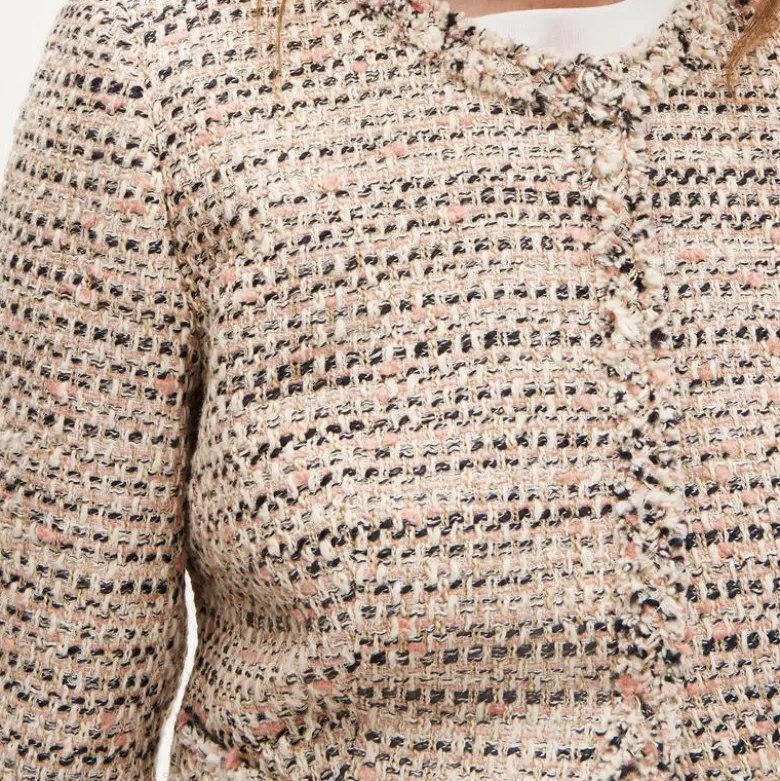 Lady jacket in Italian textured tweed