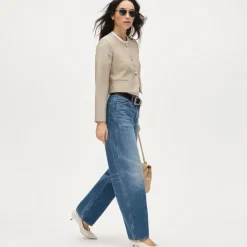 Lady jacket in luster canvas
