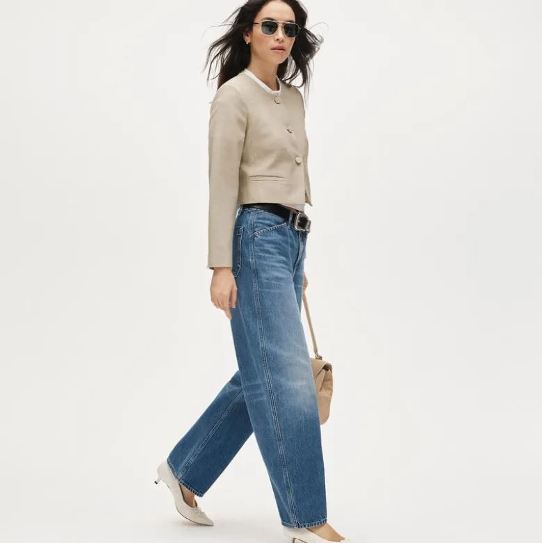 Lady jacket in luster canvas