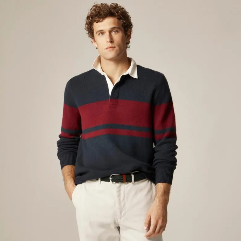 Lambswool rugby sweater