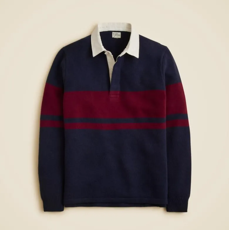 Lambswool rugby sweater