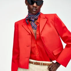 Lenore lady blazer in sateen cotton