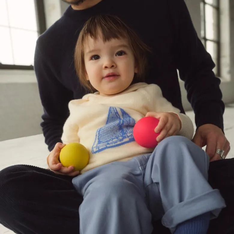 Limited-edition baby cashmere sailboat hooded sweater